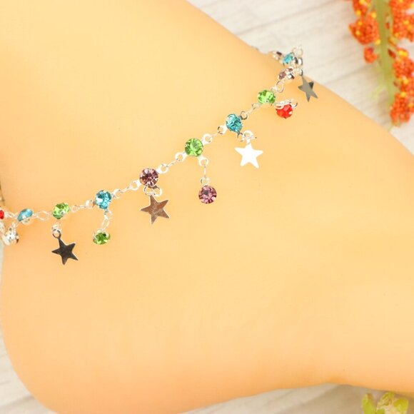 "Handmade Anklet – Elegant & Delicate Jewelry for Women | UNVRC1214 - Picture 1 of 10